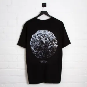 028 Disco Psychedelia Back Print - Tshirt - Black