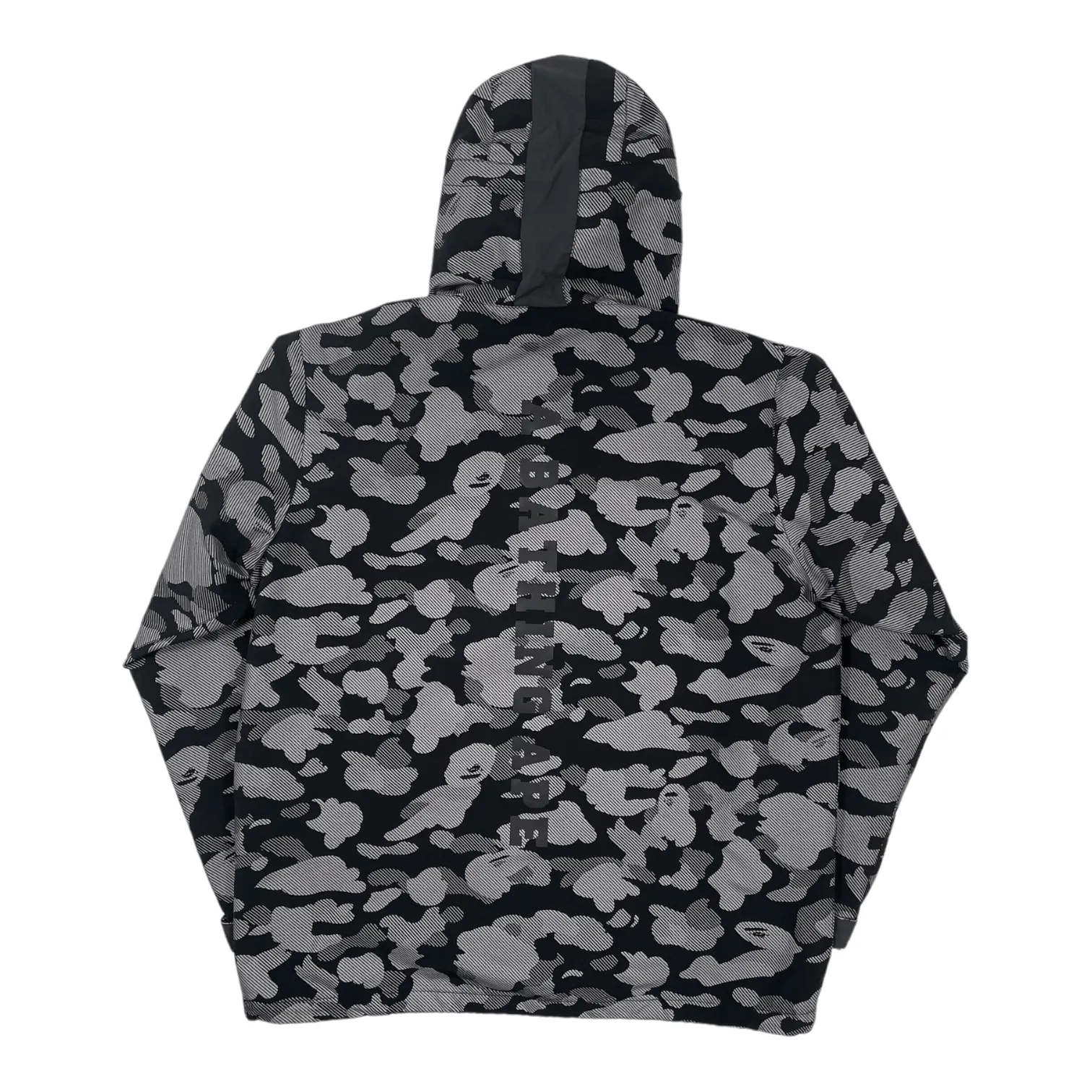 BAPE Reflection Camo Hooded Jacket Black Pre-Owned