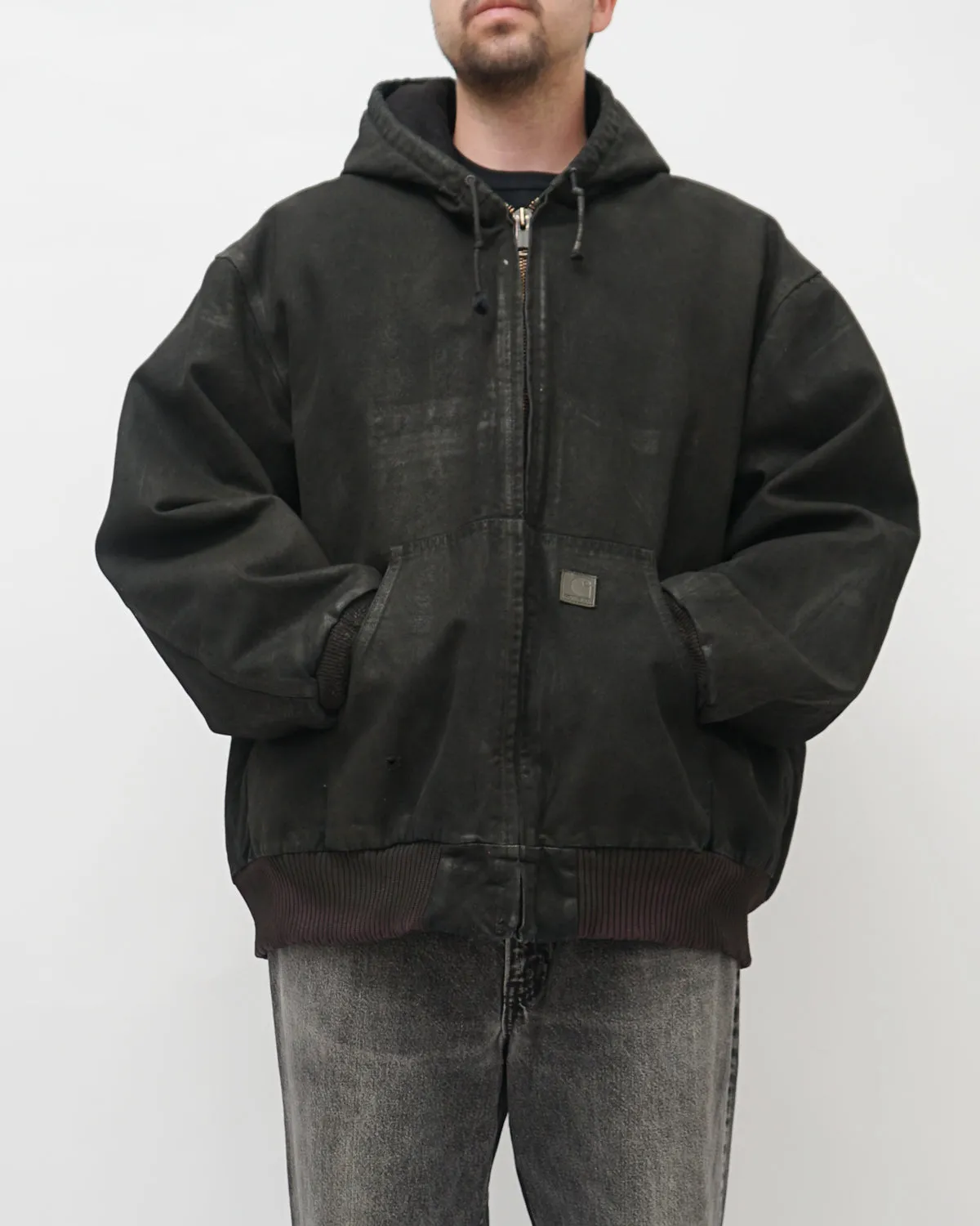 Black Coated Active Parka