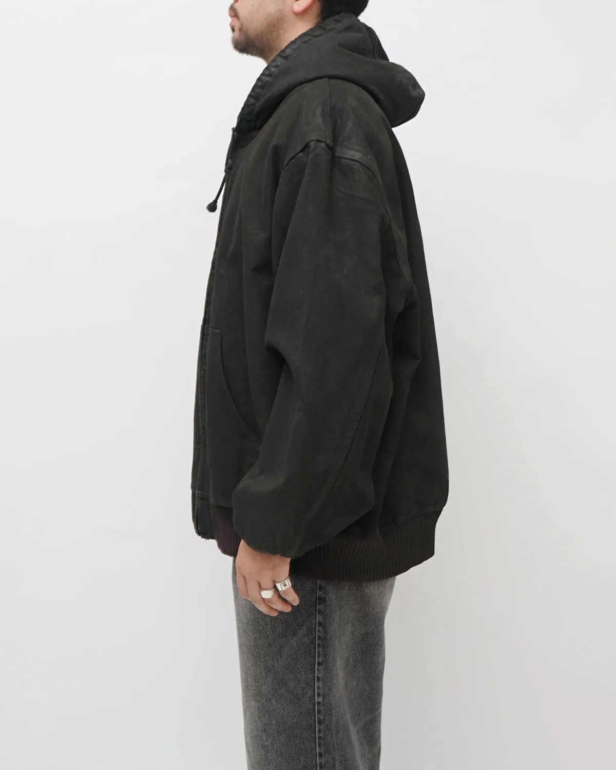 Black Coated Active Parka