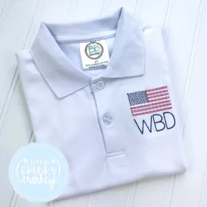 Boy Polo Shirt - American Flag