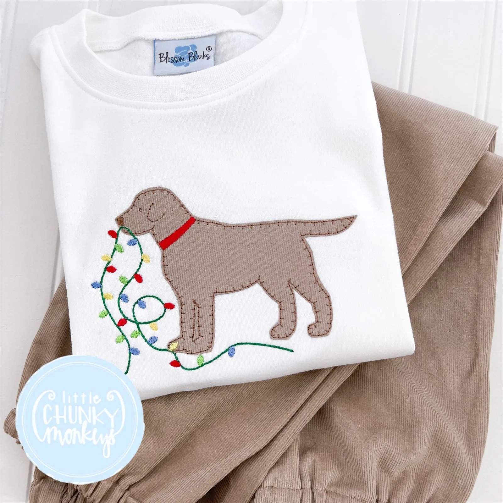 Boy Shirt - Dog with Lights