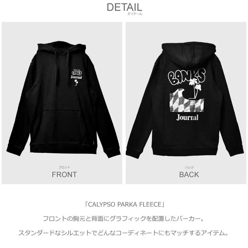 CALYPSO PARKA FLEECE WSMV0018 パーカー ブラック 黒 返品無料