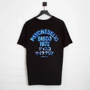 Cobalt 1972 Psychedelic Disco Back Print - Tshirt - Black