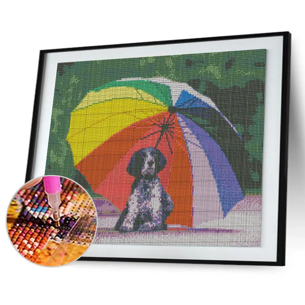 Dog  - Full Square Diamond - 50x40CM