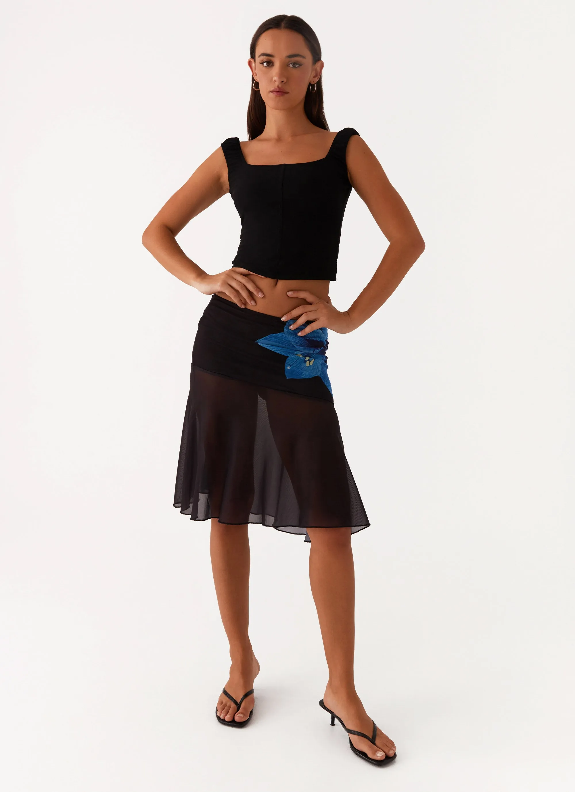 Indie Midi Skirt - Black