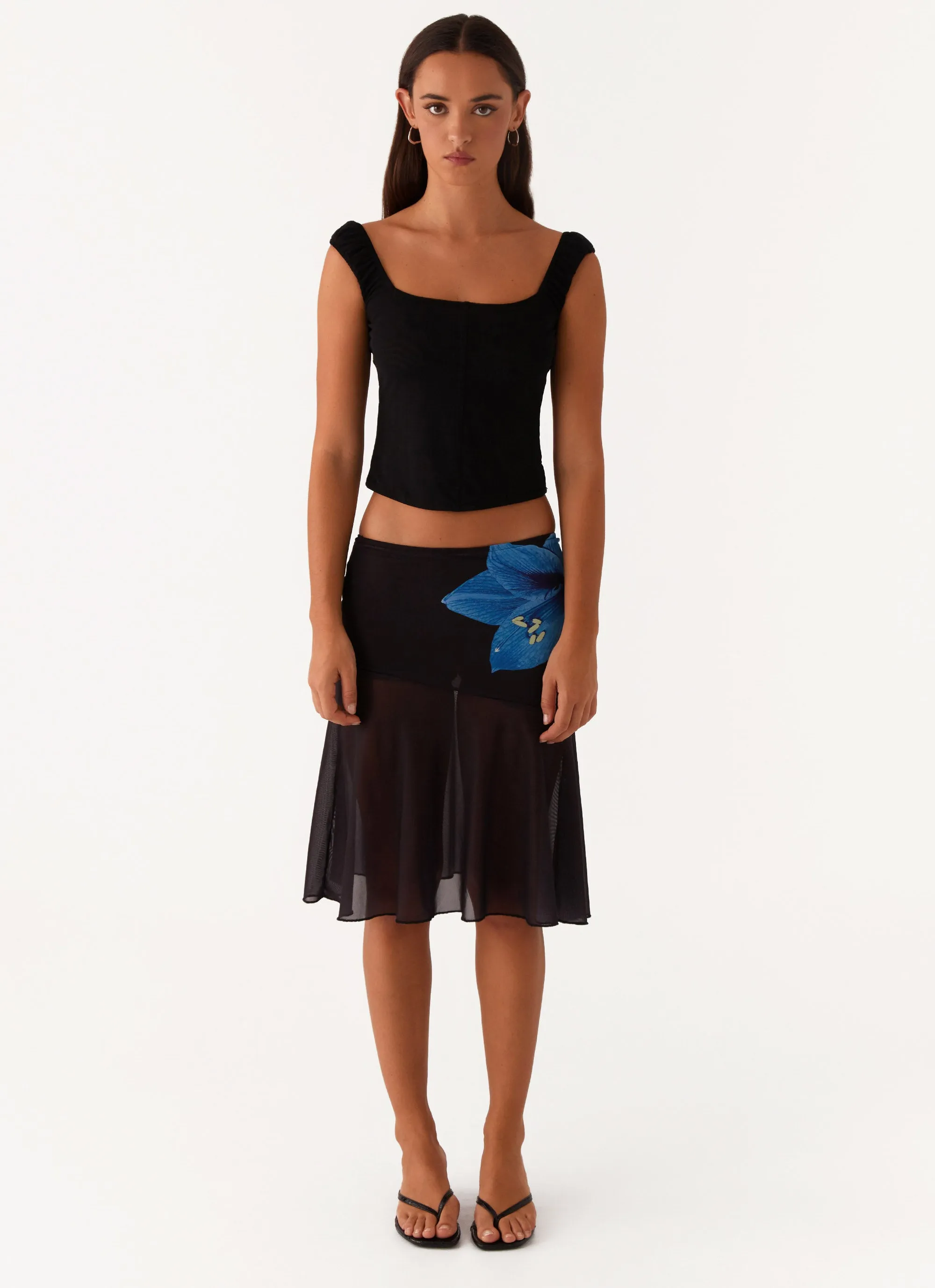 Indie Midi Skirt - Black