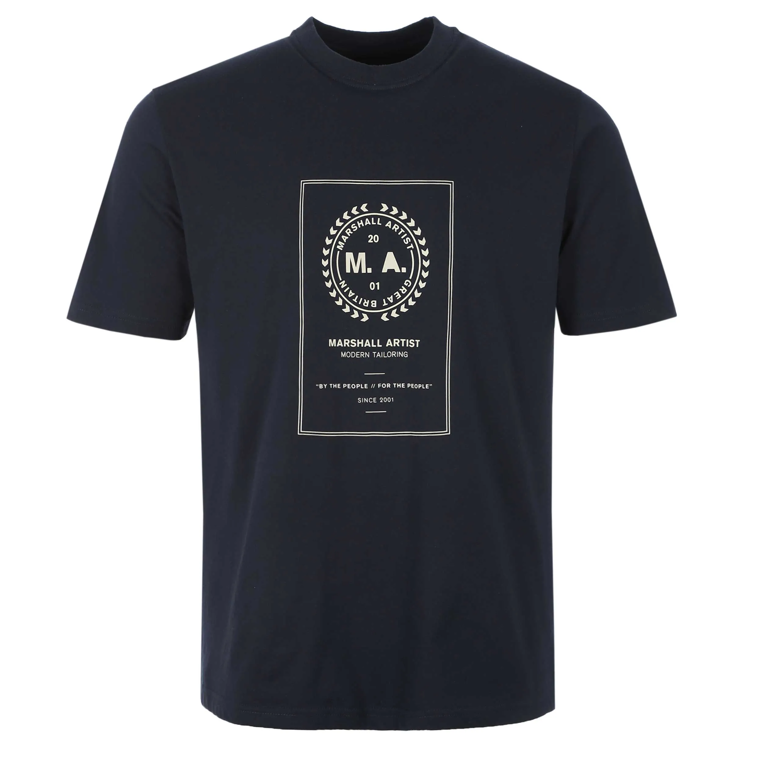 Navy Marshall Artist Cartellino T Shirt with Optimal Design