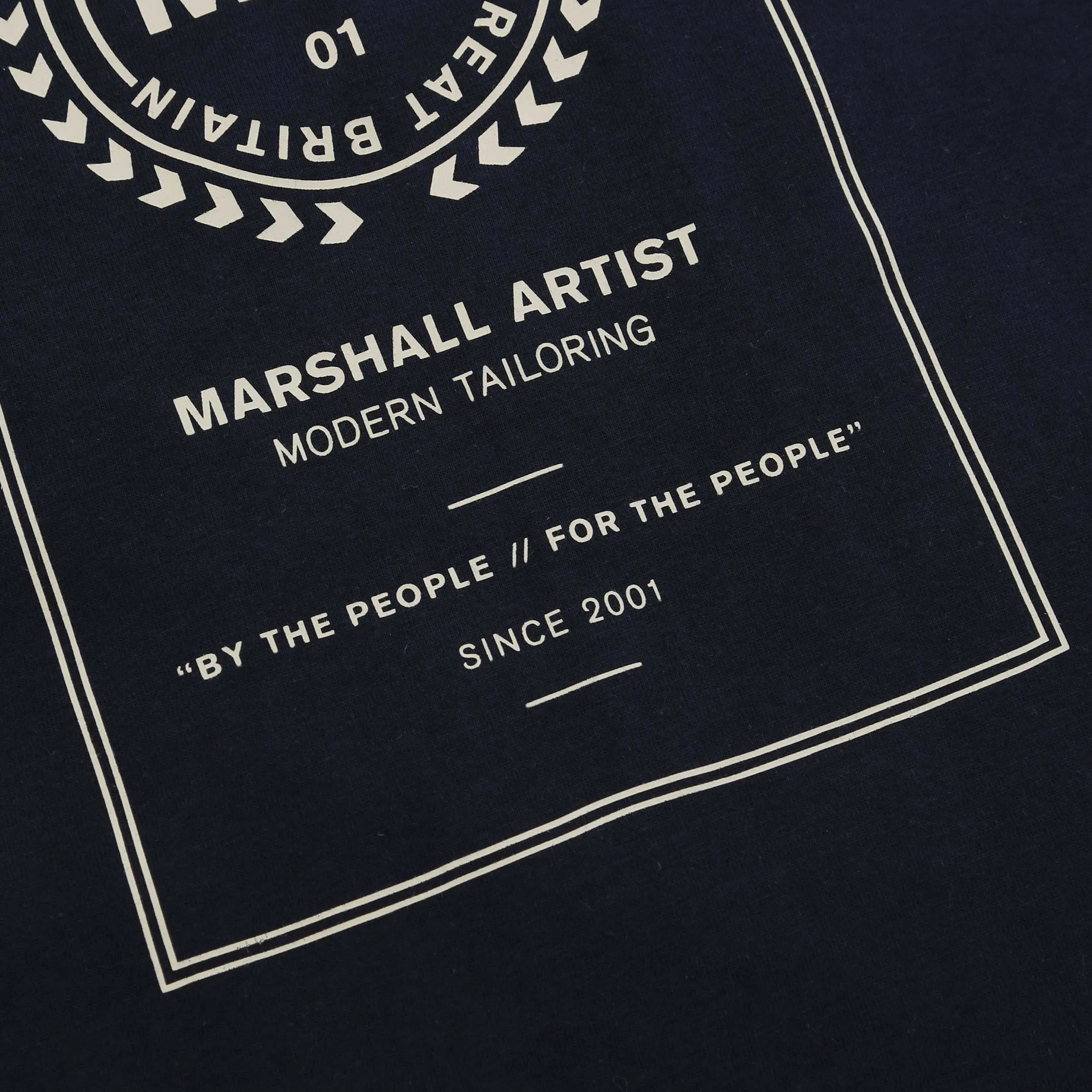 Navy Marshall Artist Cartellino T Shirt with Optimal Design