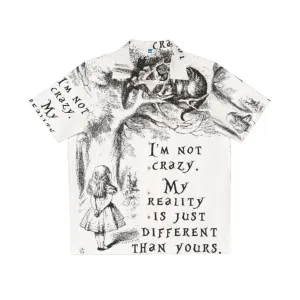 "I'm Not Crazy" Alice in Wonderland Hawaiian Shirt