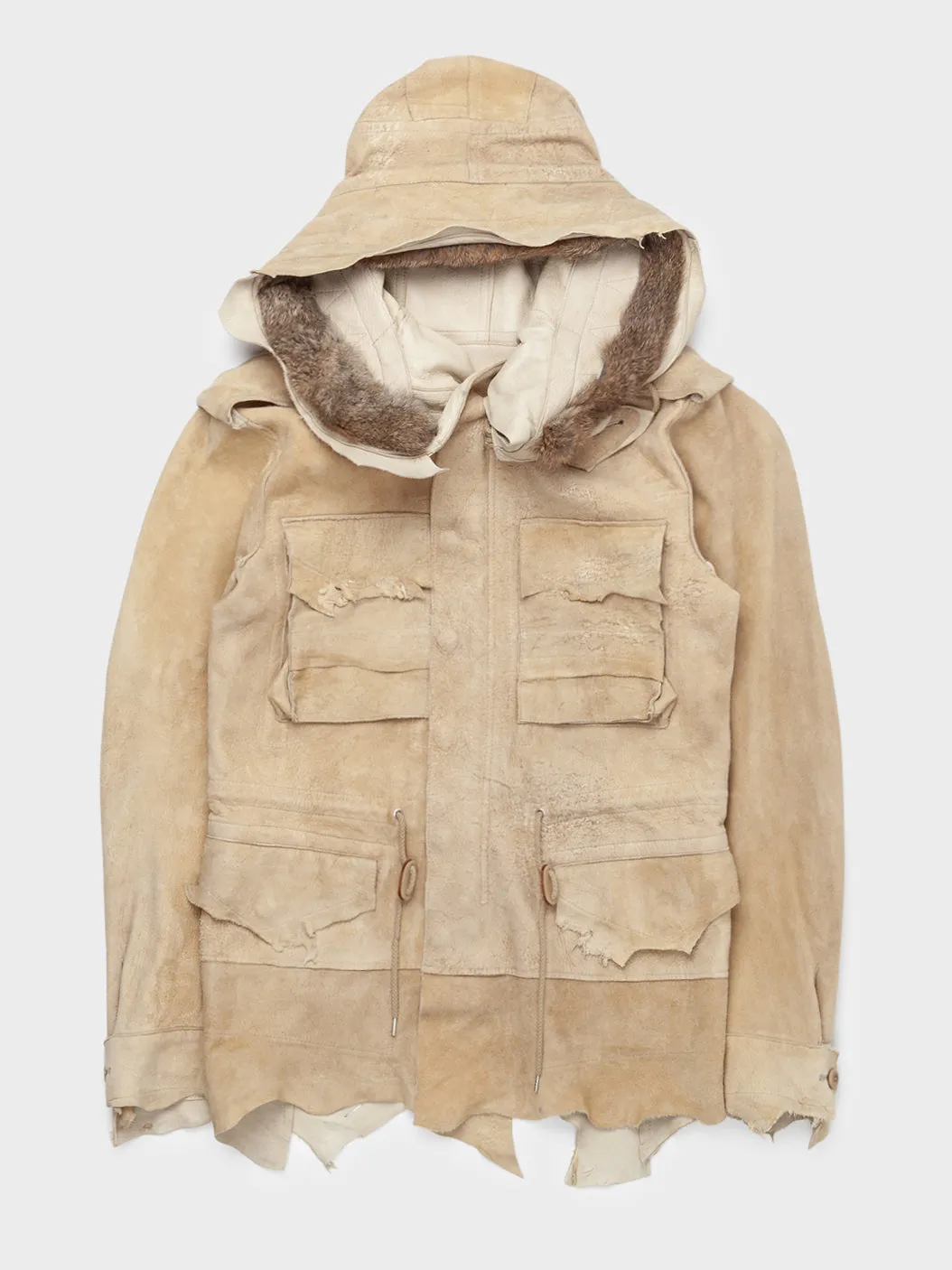 Rough Out Deerskin Parka