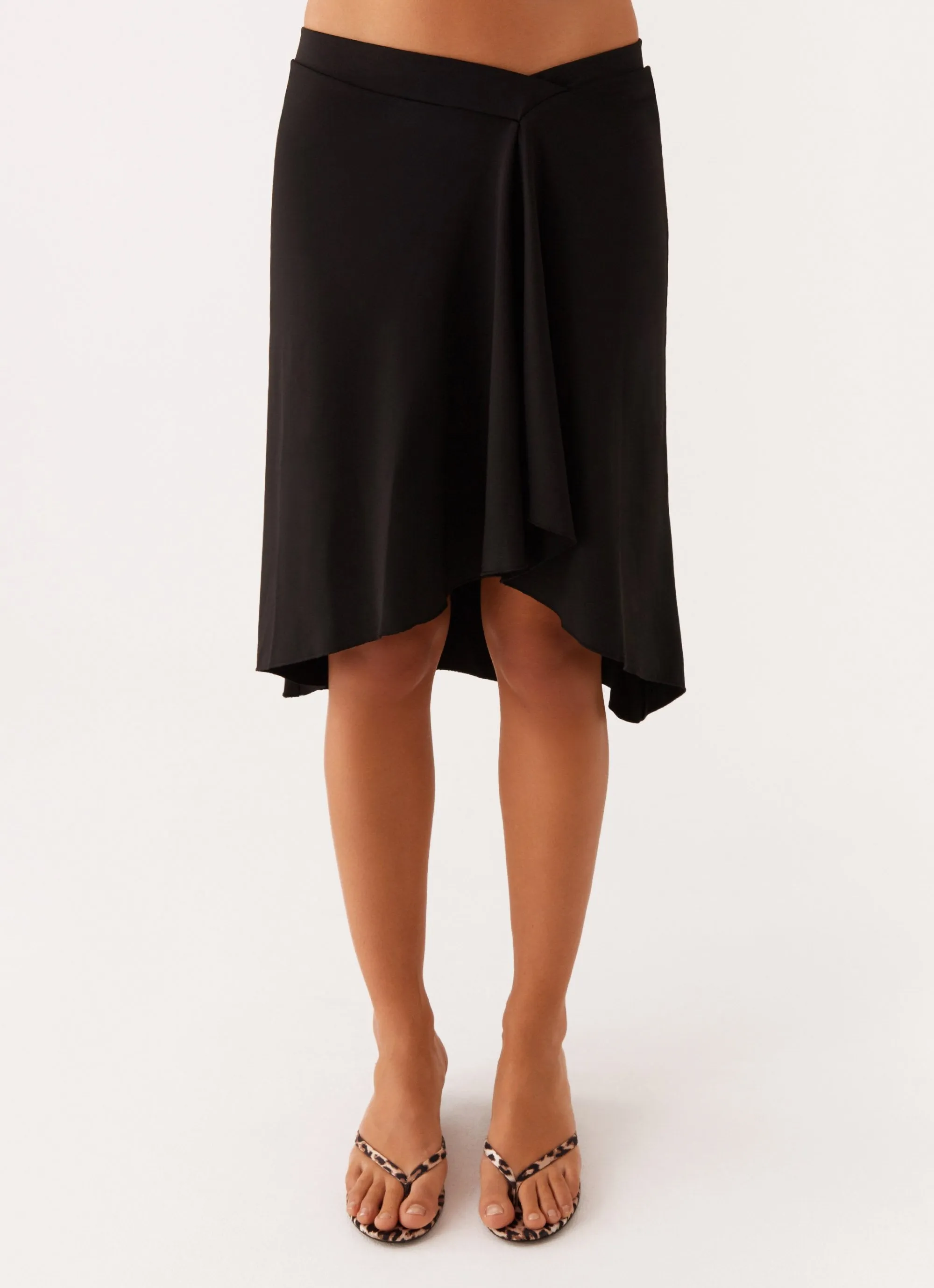 She's A Lady Midi Skirt - Black