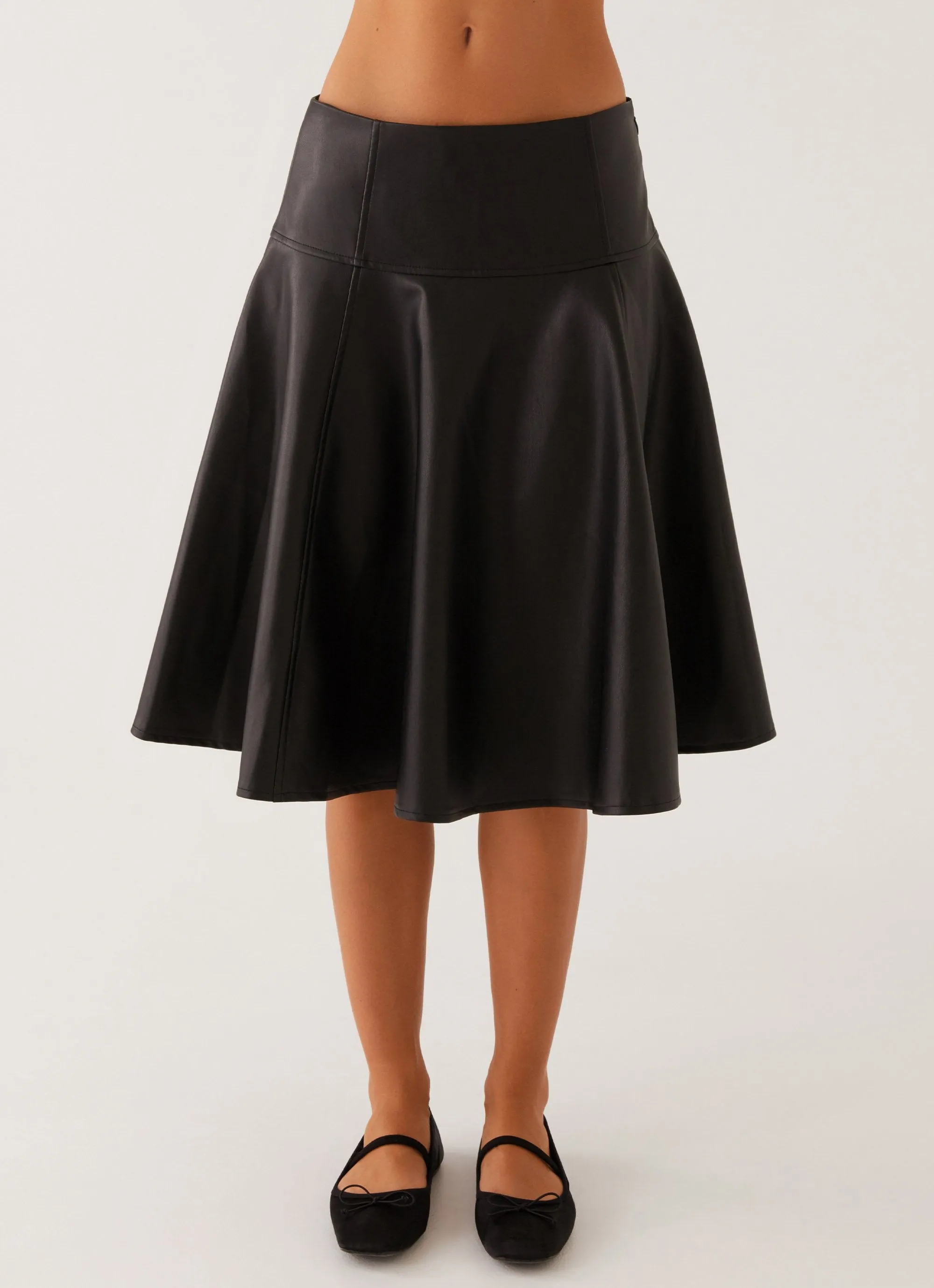 Tyler Midi Skirt - Black